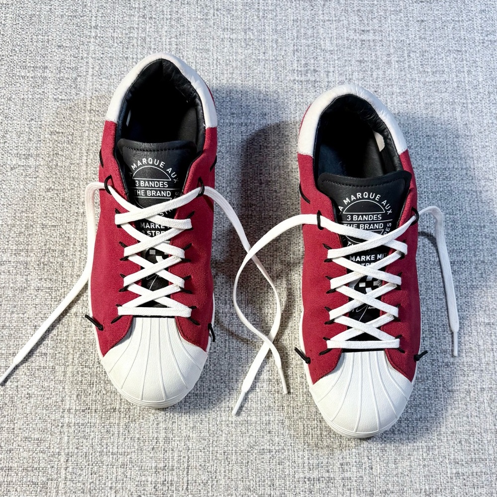 Adidas Y-3 Yohji Yamamoto Super Knot Chili Pepper Red White Suede Sneakers 6.5🧡